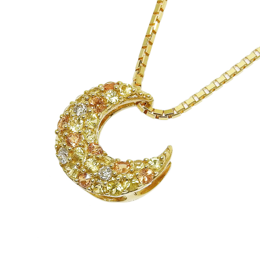 楽天市場】【送料無料】【中古】 ete エテ K18 ネックレス 三日月 月