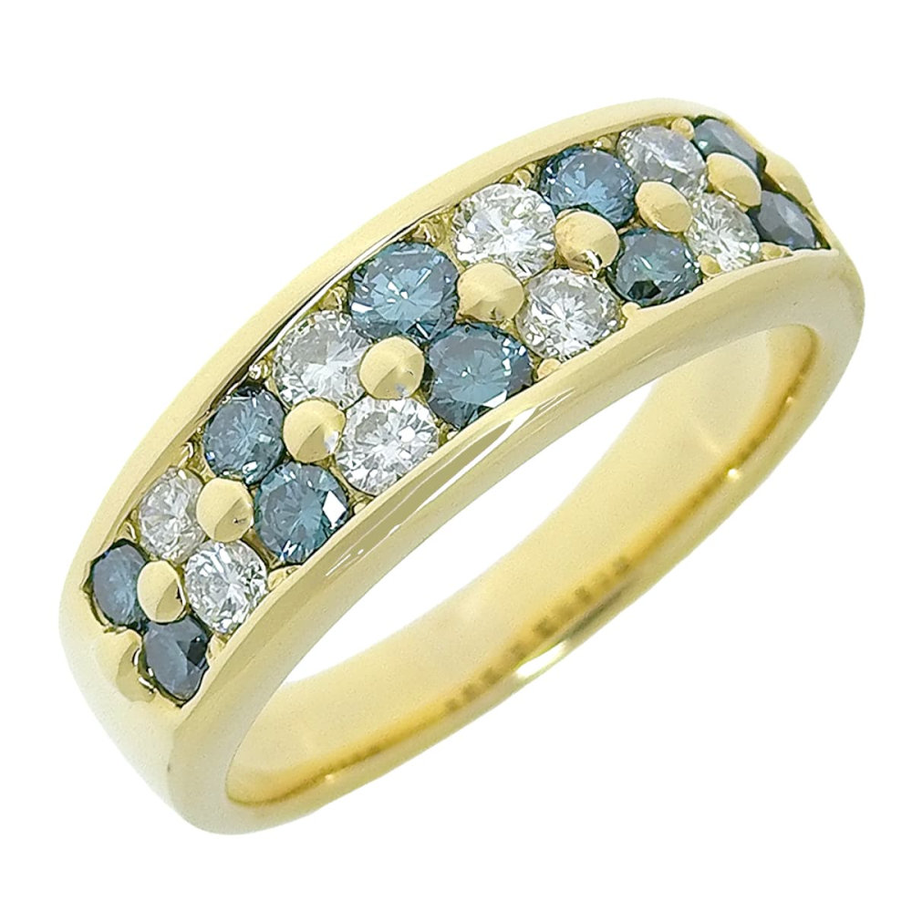 【返品OK】合計0.73ct トリートダイヤ 天然ダイヤ リング 11号 K18YG 新品仕上げ済み レディース 18K 18金 イエローゴールド 金無垢【送料無料】【中古】｜三光質店店