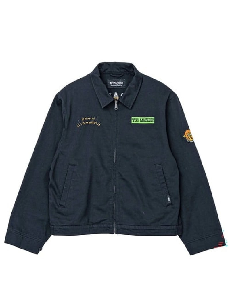 TOY MACHINE/トイマシーン BRAIN STEELERS WORK JACKET(MENS) SELECT BRANDS ジャックローズ ジャケット・アウター ブルゾン・ジャンパー グリーン ブラック【送料無料】[ Fashion]