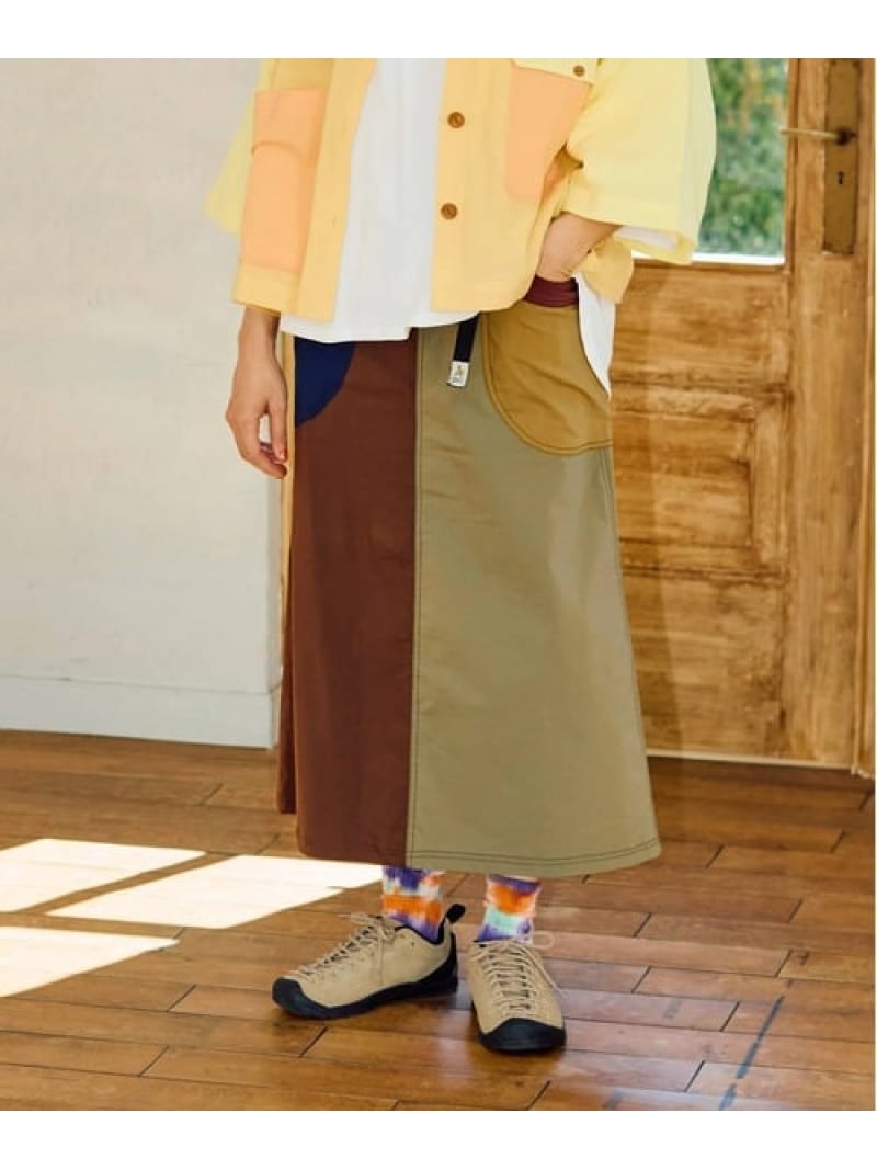 【SALE／10%OFF】C/Nクレイジー脇ポケスカート (WOMENS) go slow caravan ゴースローキャラバン スカート その他のスカート【RBA_E】【送料無料】[ Fashion]