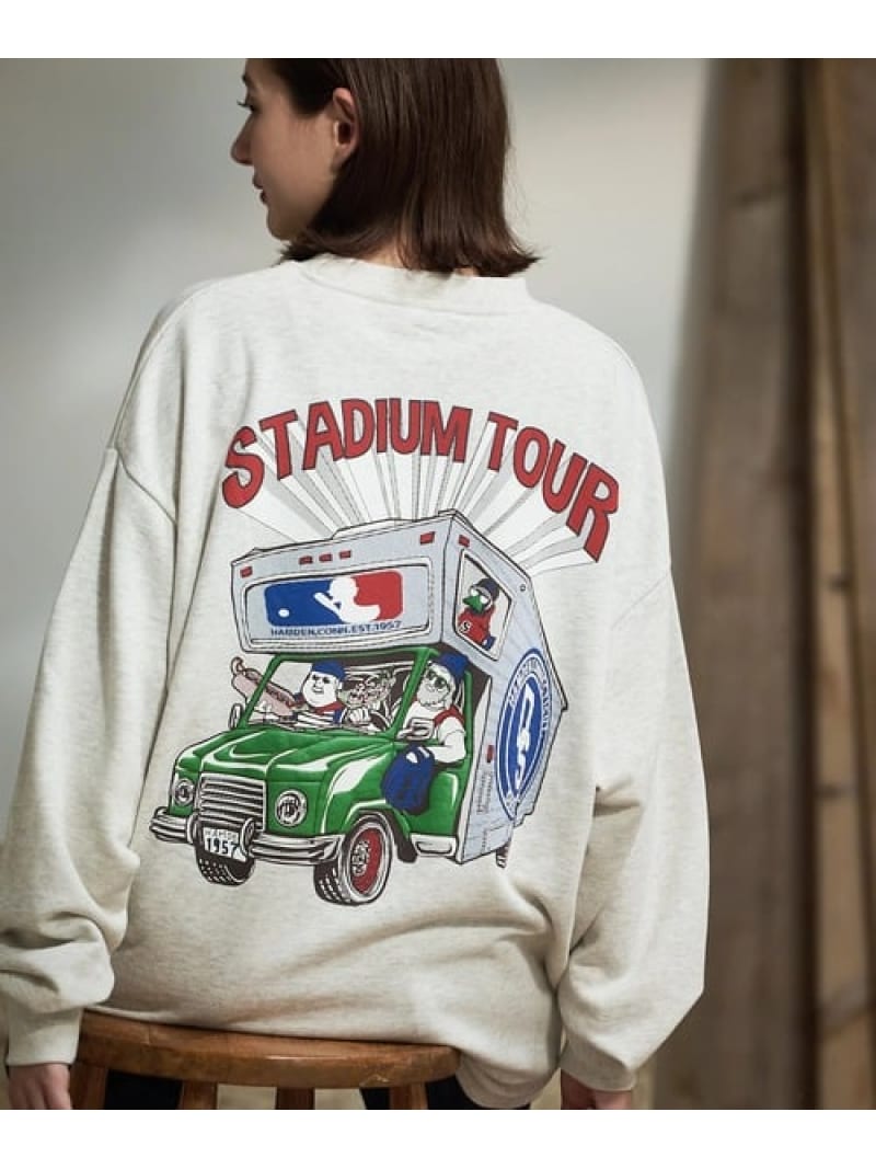 【SALE／30%OFF】DUCKSTER/ダックスター ピグメント クルースウェット《STUDIUM TOUR》(MENS) Duckster ゴースローキャラバン トップス スウェット・トレーナー ブラック【RBA_E】【送料無料】[ Fashion]