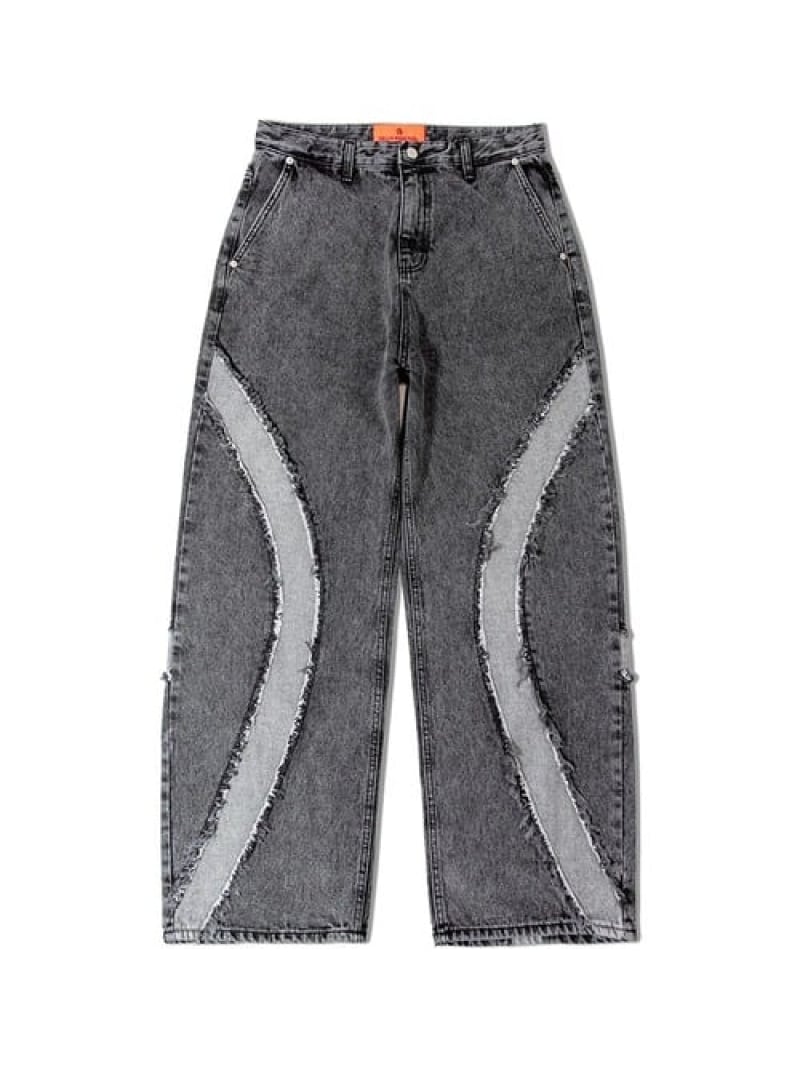 【SALE／50%OFF】GA 切替STONE-WASH JEAN(MENS) GALLIS ADDICTION ジャックローズ パンツ その他のパンツ ブラック【RBA_E】【送料無料】[ Fashion]