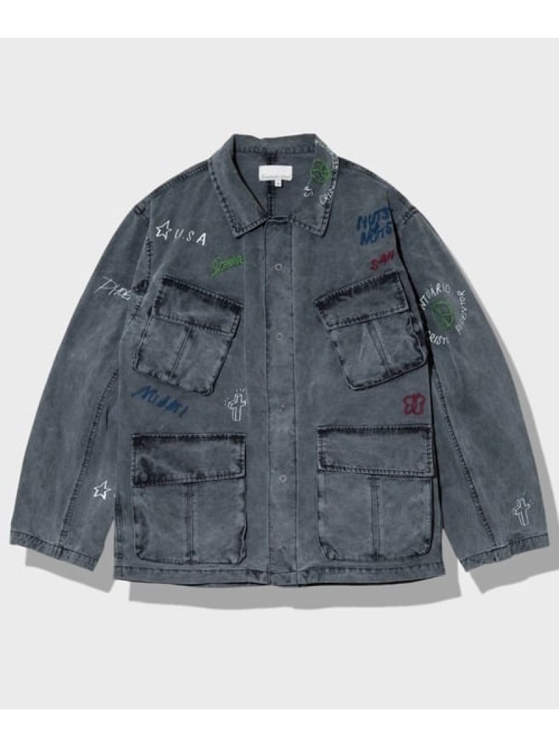 KJ×GDC Collab リフレクター ブルゾン ブラック XLサイズ 稀少M】KJ (降谷建志)x GDC リフレクターブルゾン