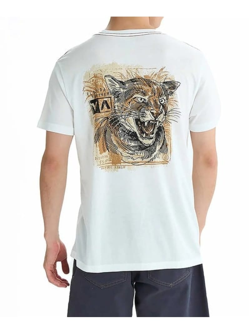 RVCA/ルーカ HORTON PANTHER SS Tシャツ(MENS) SELECT BRANDS ジャックローズ トップス カットソー・Tシャツ ホワイト【送料無料】[ Fashion]