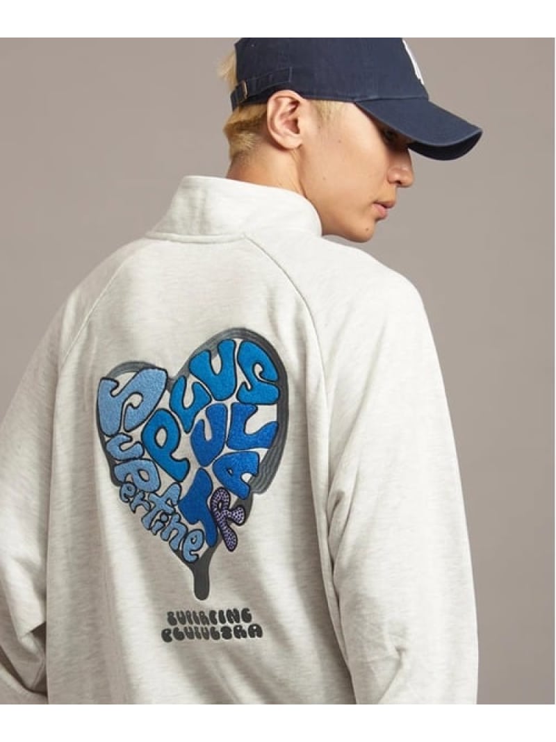 【SALE／50%OFF】JE-ロゴ&ハート・ハーフZIPスウェット(MENS) JACKROSE ジャックローズ トップス スウェット・トレーナー ブラック【RBA_E】【送料無料】[ Fashion]