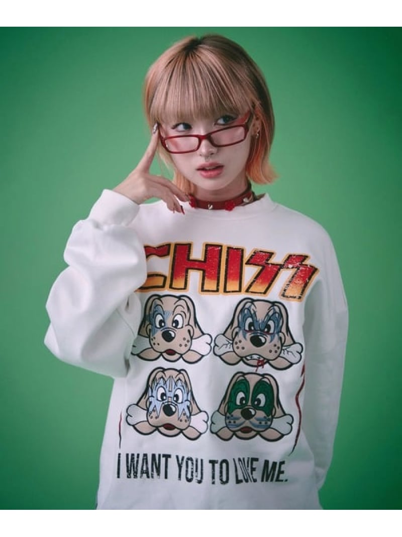 GALFY/ガルフィー ち~っす流汗(MENS) SELECT BRANDS 手玉サクラ色 トップス スウェット・トレーナー 白いこと 薄墨色 黒いこと【貨物輸送無料】[ Fashion]