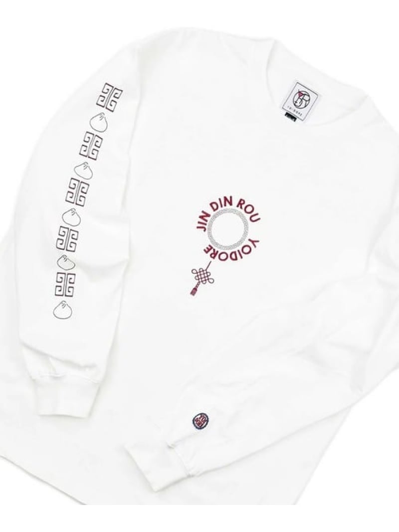 YOIDORE/酔いどれ ジンディンロウ コラボ ロンTEE(MENS) SELECT BRANDS ジャックローズ トップス カットソー・Tシャツ ホワイト ブラック【送料無料】[ Fashion]
