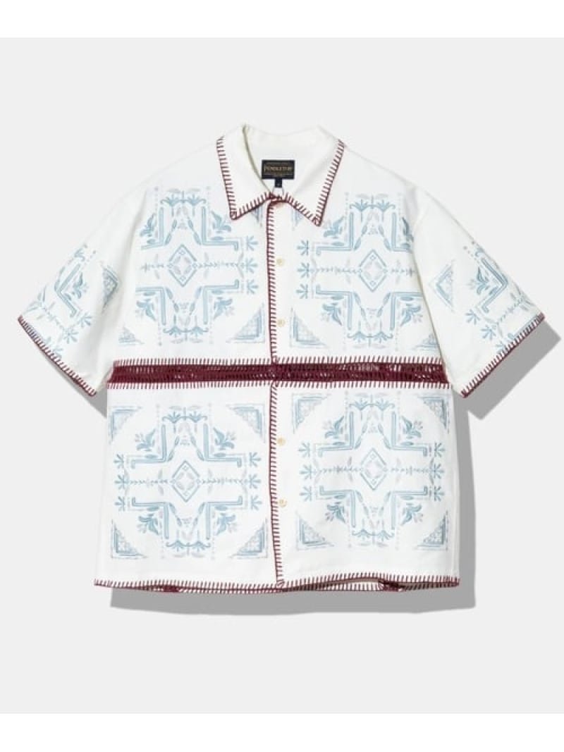 PENDLETON/ペンドルトン Crochet Shirt S/S (MENS) GSC MENS SELECT ゴースローキャラバン トップス シャツ・ブラウス ピンク【送料無料】[ Fashion]