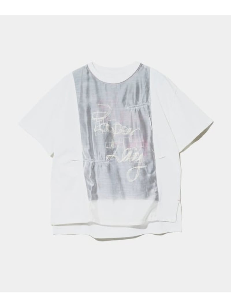 mililopiulu/ミリロピュール シアーシェイドTEE (WOMENS) GSC WOMENS SELECT ゴースローキャラバン トップス カットソー・プルオーバー 白いこと 黒いこと 青み【貨物輸送無料】[ Fashion]