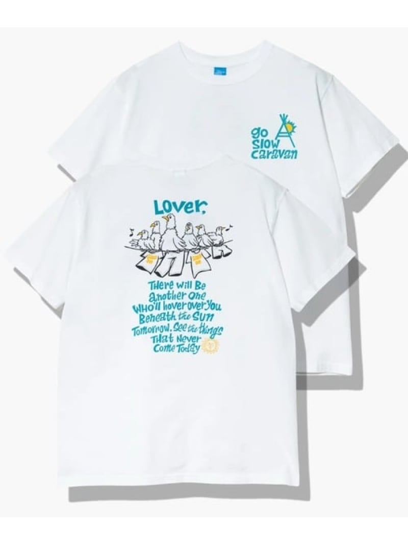 【GSC別注】GOOD ON/グッドオン 3 BIRD S/S TEE EX (MENS) Good On ゴースローキャラバン トップス カットソー・Tシャツ ホワイト ブルー【送料無料】[ Fashion]