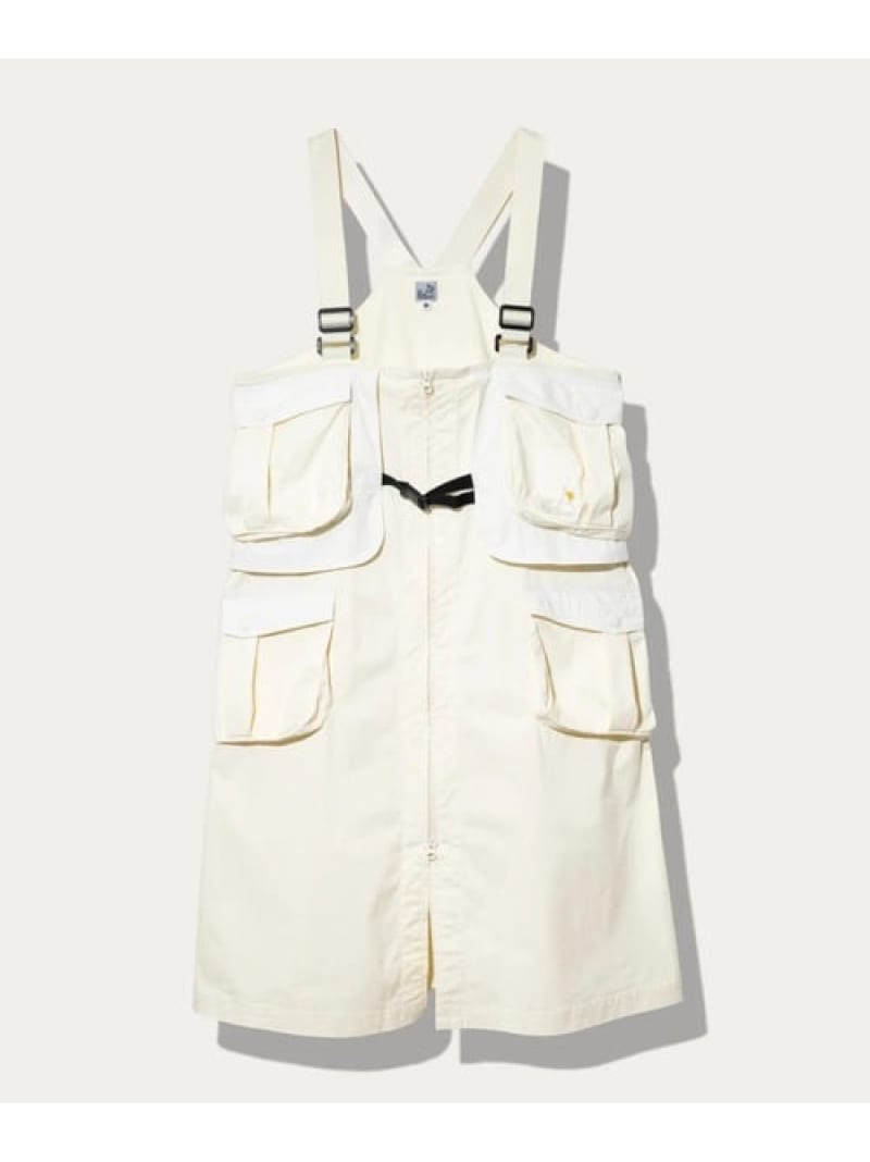 C/N ベストレイヤードワンピース (WOMENS) go slow caravan ゴースローキャラバン オールインワン・オーバーオール オールインワン・つなぎ イエロー ホワイト ブラック【送料無料】[ Fashion]