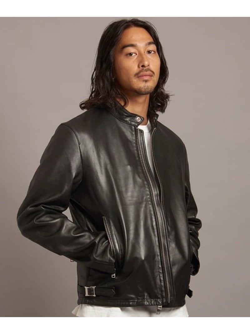 【SALE／30%OFF】JE LAMB LEATHER SINGLE RIDERS 24(MENS) JACKROSE ジャックローズ ジャケット・アウター その他のジャケット・アウター ブラック【RBA_E】【送料無料】[ Fashion]｜SANKO BAZAAR
