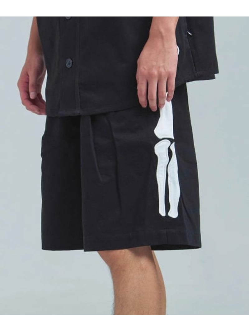 vanson/バンソン RITZ-Single tuck Shorts(MENS) SELECT BRANDS ジャックローズ パンツ その他のパンツ ブラック【送料無料】[ Fashion]｜SANKO BAZAAR
