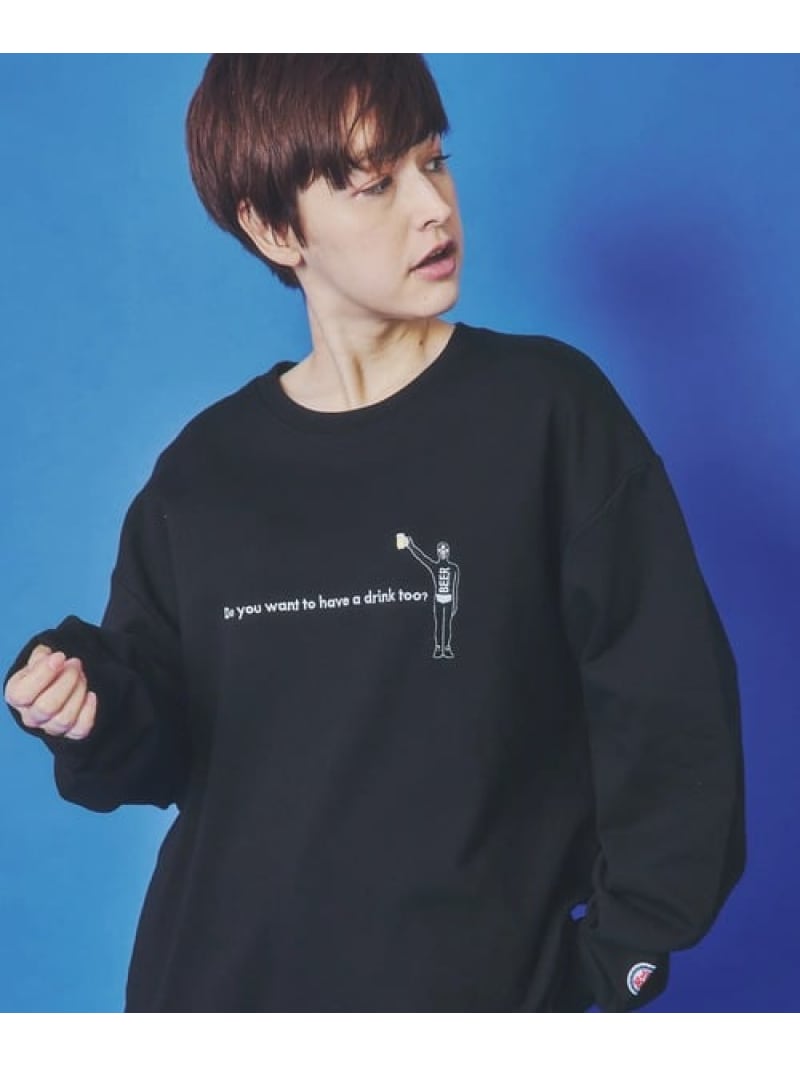 YOIDORE/酔いどれ ヨイドレンジャー クルーネックスウェット(MENS) SELECT BRANDS ジャックローズ トップス スウェット・トレーナー ブラック ネイビー【送料無料】[ Fashion]