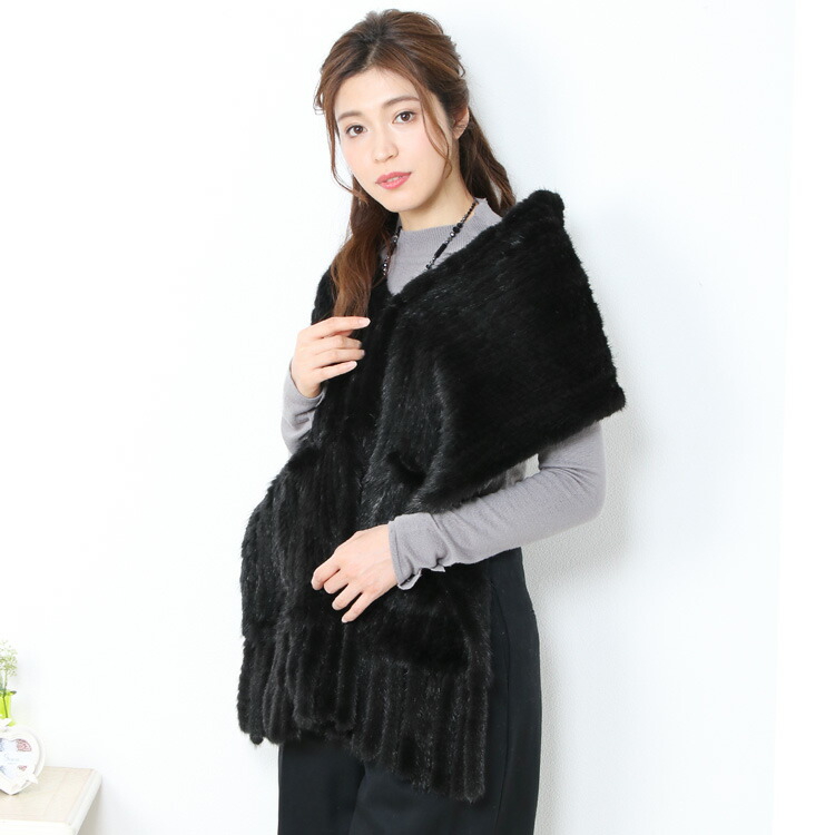 楽天市場】【20%OFFクーポン対象!!】ミンク ファー 大判 ストール 