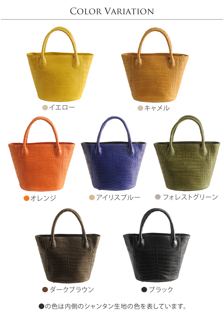ナイル クロコダイル 2WAY バッグ マット 加工 センター取り ミニ