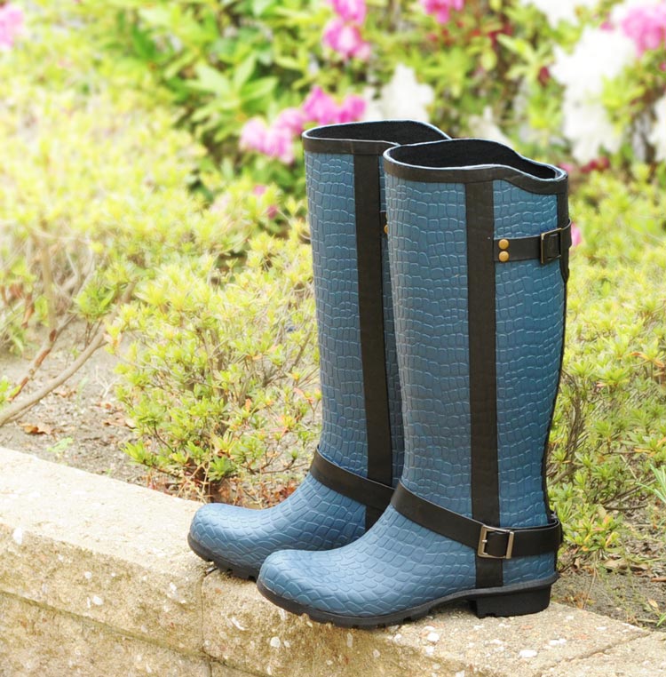 je'couleガーデニングシューズクロコダイル型押しレディース