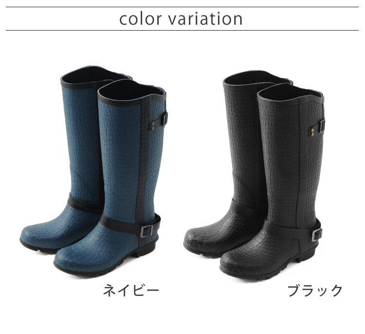 je'couleガーデニングシューズクロコダイル型押しレディース