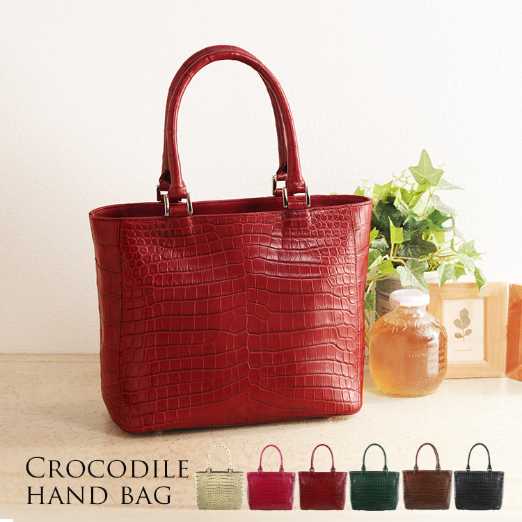 【未使用品・高級品】リアルクロコダイル ハンドバッグ 南京錠 ゴールド金具 最高級✨リアルクロコダイル ショルダーバッグ ゴールド金具