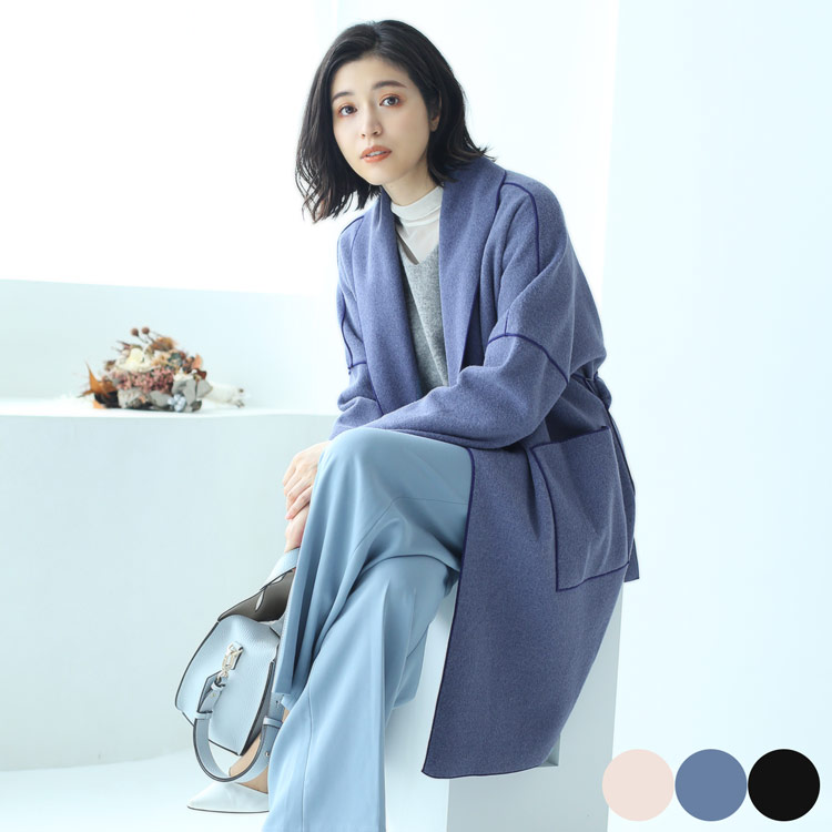 楽天市場】ラビット ダブルフェイス ロングコート フォックス