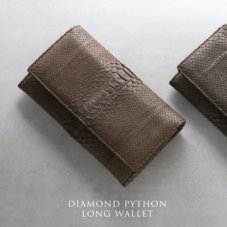 楽天市場】【週末限定クーポン】パイソン 長財布 メンズ