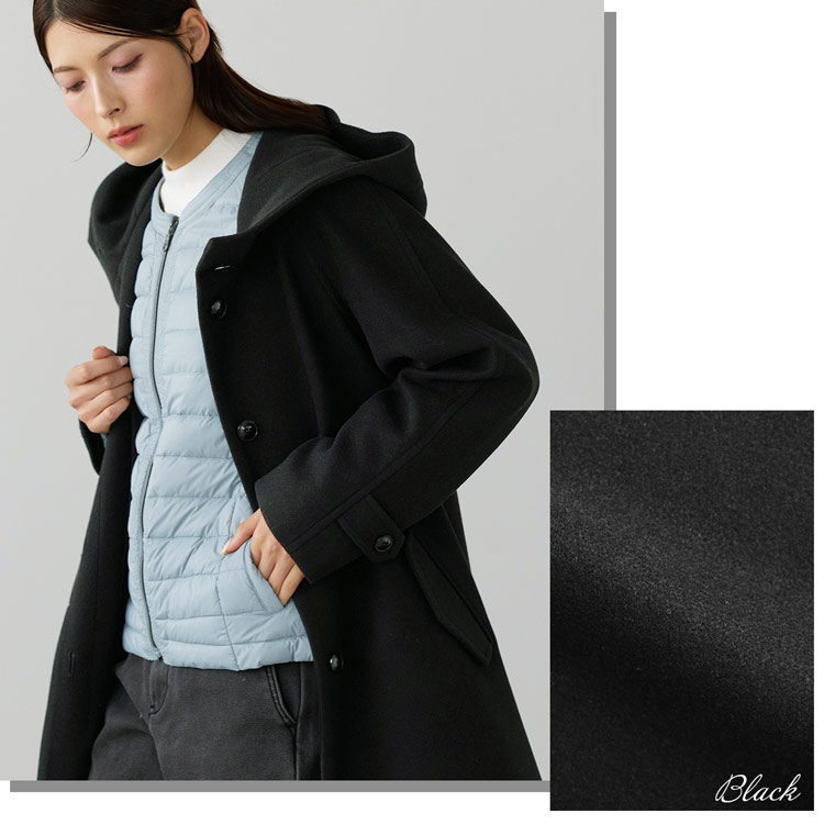 10%offクーポン】コート レディース ロングコート フード付き ロング丈