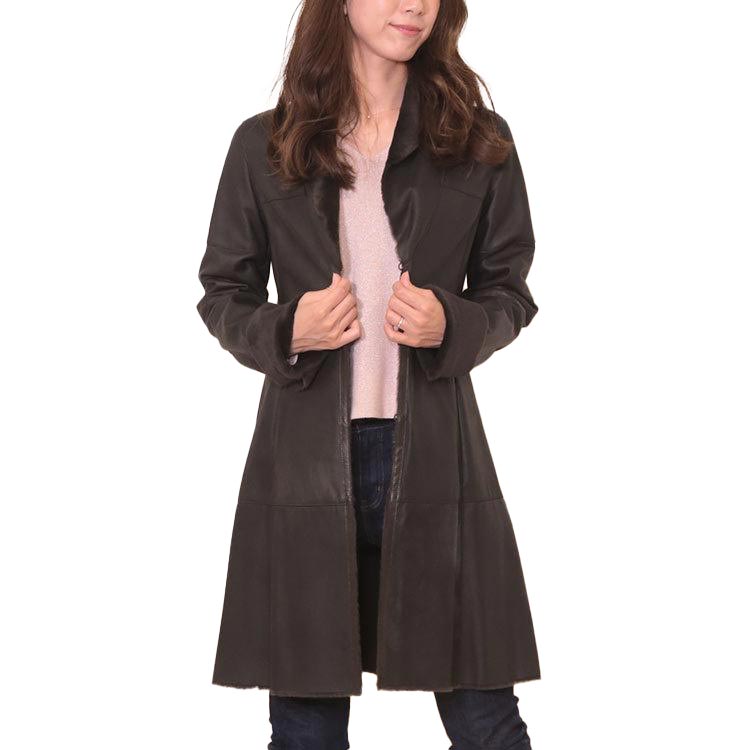 楽天市場】ラビット ダブルフェイス ロングコート フォックス