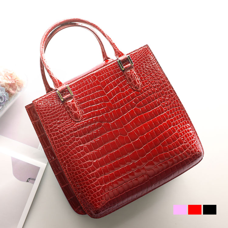 楽天市場】スモール クロコダイル ハンドバッグ 2WAY ショルダーベルト