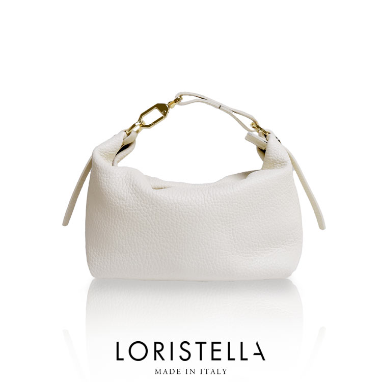 Loristella ロリステッラ ブランド ミニバッグ 小さい 小さめ ハンド 軽い 軽量 ショルダー バッグ レディース 女性 イタリア製 ゴールド 金具 白 ピンク 黒 グレージュ 旅行 卒業式 入学式 牛革 レザー 2way ミニ ギフト プレゼント 4FB (07000551r)