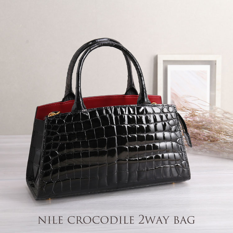 楽天市場】クロコダイル バッグ レディース 日本製 センター取り
