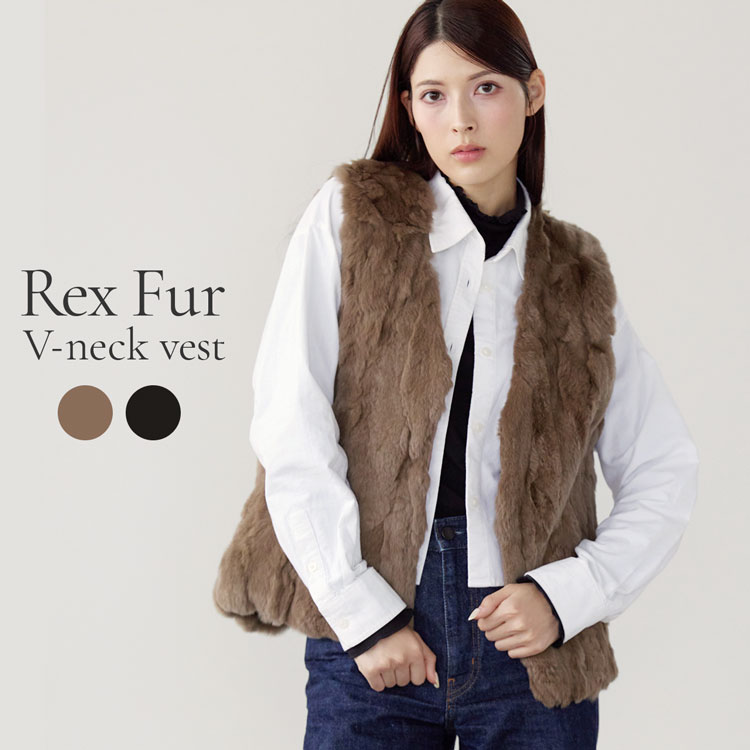 楽天市場】【10%offクーポン】ブルーフォックス ベスト 毛皮 ファー