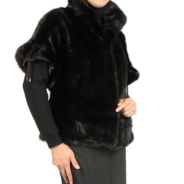 楽天市場】【29%OFFクーポン!】スカンブラックミンクコート テーラード