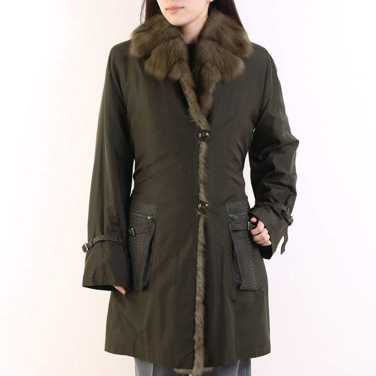 定価32万*未使用*レリアン　リスファー×シルク100%　リバーシブルコート毛皮 楽天市場】リス 毛皮コートの通販