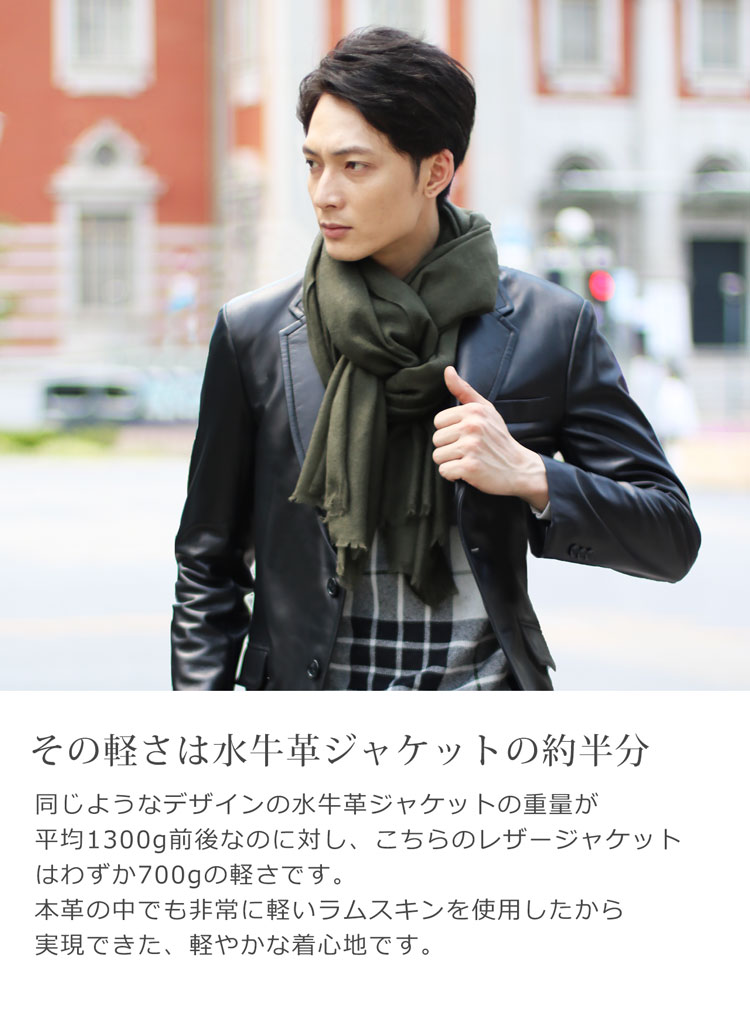 楽天市場 メンズ ラム レザー テーラード ジャケット 春アウター 2つボタン r レザー 本革 紳士 男性用 メンズ 男性用 レザージャケット 革ジャン 革ジャケット レザー ブレザー 男 紳士 春 秋 冬 アウター 大きいサイズ L Xl ギフト プレゼント 父の日 ギフト