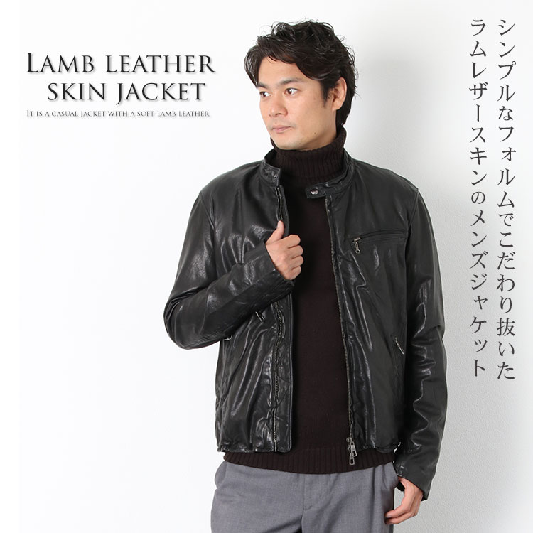 楽天市場】【4h限定20%off】ラム レザージャケット フード付