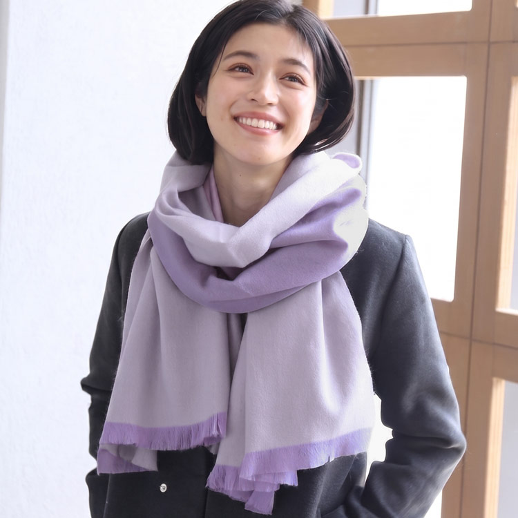【5％オフクーポン】カシミヤ ストール レディース カシミヤストール カシミヤ100％ リバーシブル 【名入れ刺繍可能】 カシミアストール シャンブレー レディースストール 大判 女性 秋冬 マフラー レディースマフラー クリスマス ギフト プレゼント 7F (02000285r)