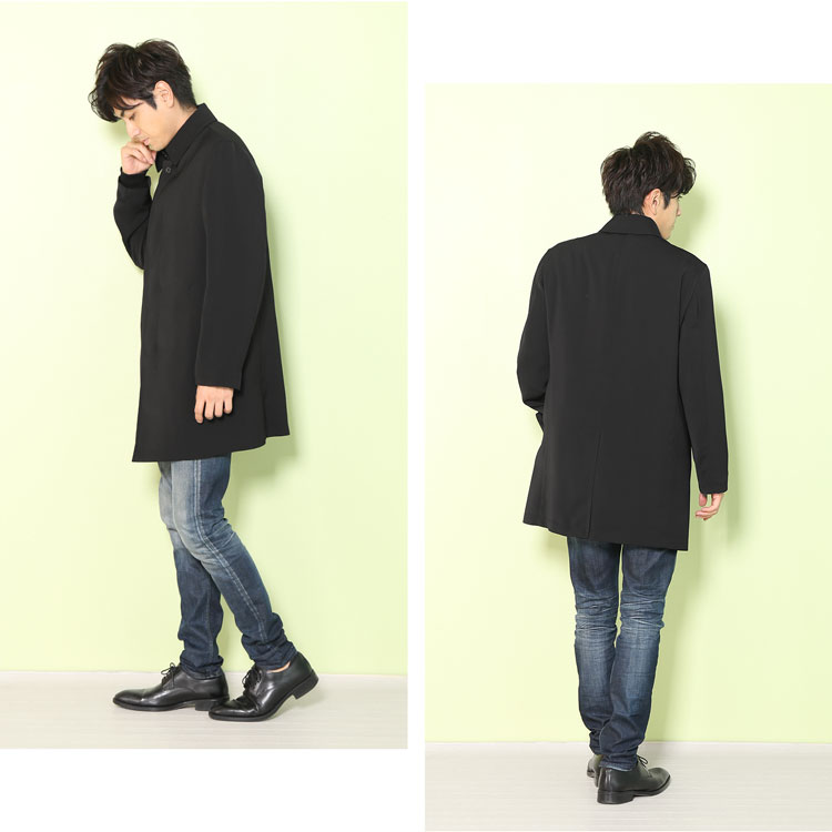 バッグ日本製の生地で仕立てたメンズビジネスコート 財布 Haleine 軽量 中綿入り 通勤 通勤 ビジネスコート アウター メンズコート 中綿入りのライナー付き エアパックサーモ ビジネスコート メンズ プレゼント ギフト 1r マスタークロコダイル 中綿入り