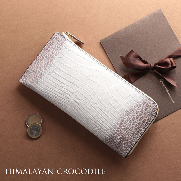 楽天市場】ヒマラヤ クロコダイル 長財布 レディース センター取り L字