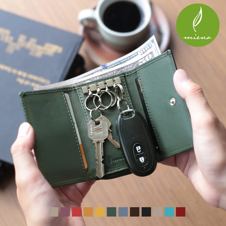 楽天市場】牛革 キーケース ウォレット 小銭入れ ブランド mieno Diva