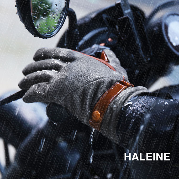 【10%OFFクーポン】ダウンファブリック オイルレザー メンズ 手袋 グローブ 防風 防水 本革 HALEINE 牛革 サーモライト(R)フリース ボア 男性用 裏ボア (05000052r) クリスマス ギフト プレゼント|マスタークロコダイル 財布 バッグ