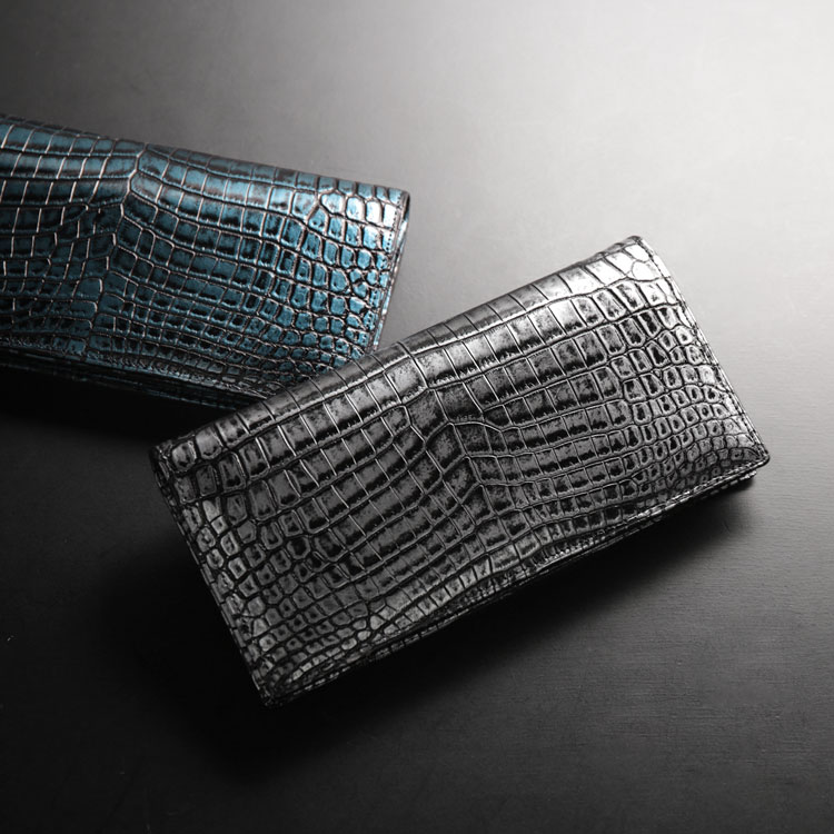 楽天市場】クロコダイル 長財布 メンズ 財布 日本製 ワニ革 本革