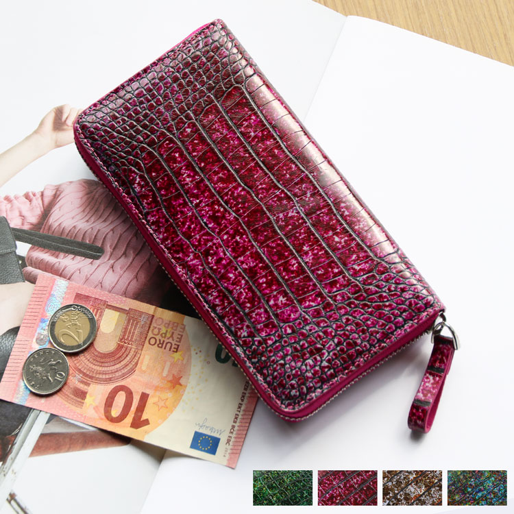 楽天市場】【期間限定クーポン】クロコダイル 長財布 レディース