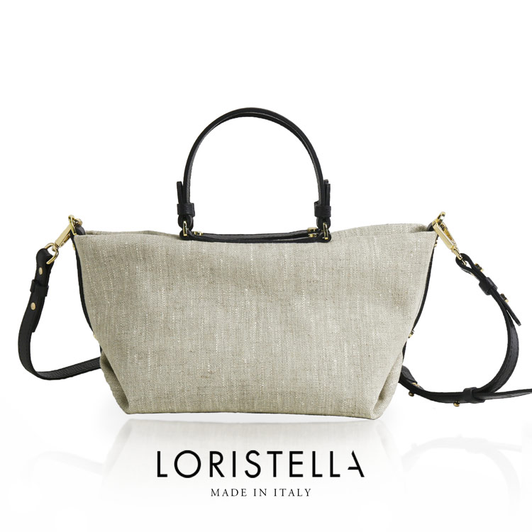 【5％OFFクーポン】ブランド バッグ レディース LORISTELLA イタリア リネン 本革 2way 春 夏 ショルダーバッグ 大人 斜めがけ 軽量 ロリステッラ レザー プレゼント クリスマス ギフト 4FB 浴衣 に 合う バッグ (07000510r)｜マスタークロコダイル 財布 バッグ 26,928円