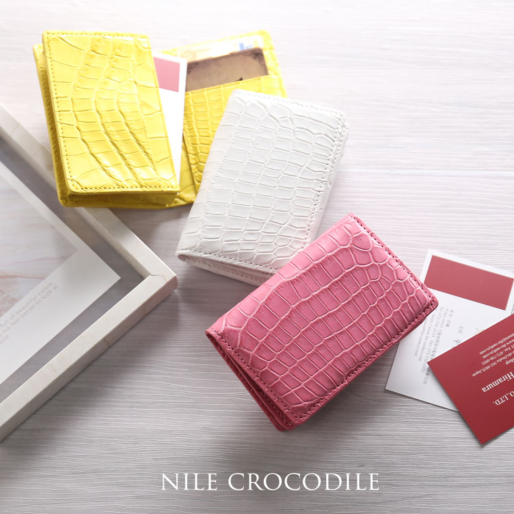 楽天市場】クロコダイル 名刺入れ 無双 レディース カードケース 通し