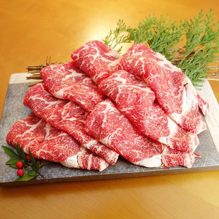 熊本和牛 あか牛 ロース薄切り（折箱入り） 500g■すき焼き すきやき スライス■赤牛 褐牛 あかうし 赤身肉 褐毛和種 阿蘇 肥後 国産 九州 食品 お取り寄せ グルメ 冷凍■贈りもの 贈り物 贈答品 プレゼント ギフトにも