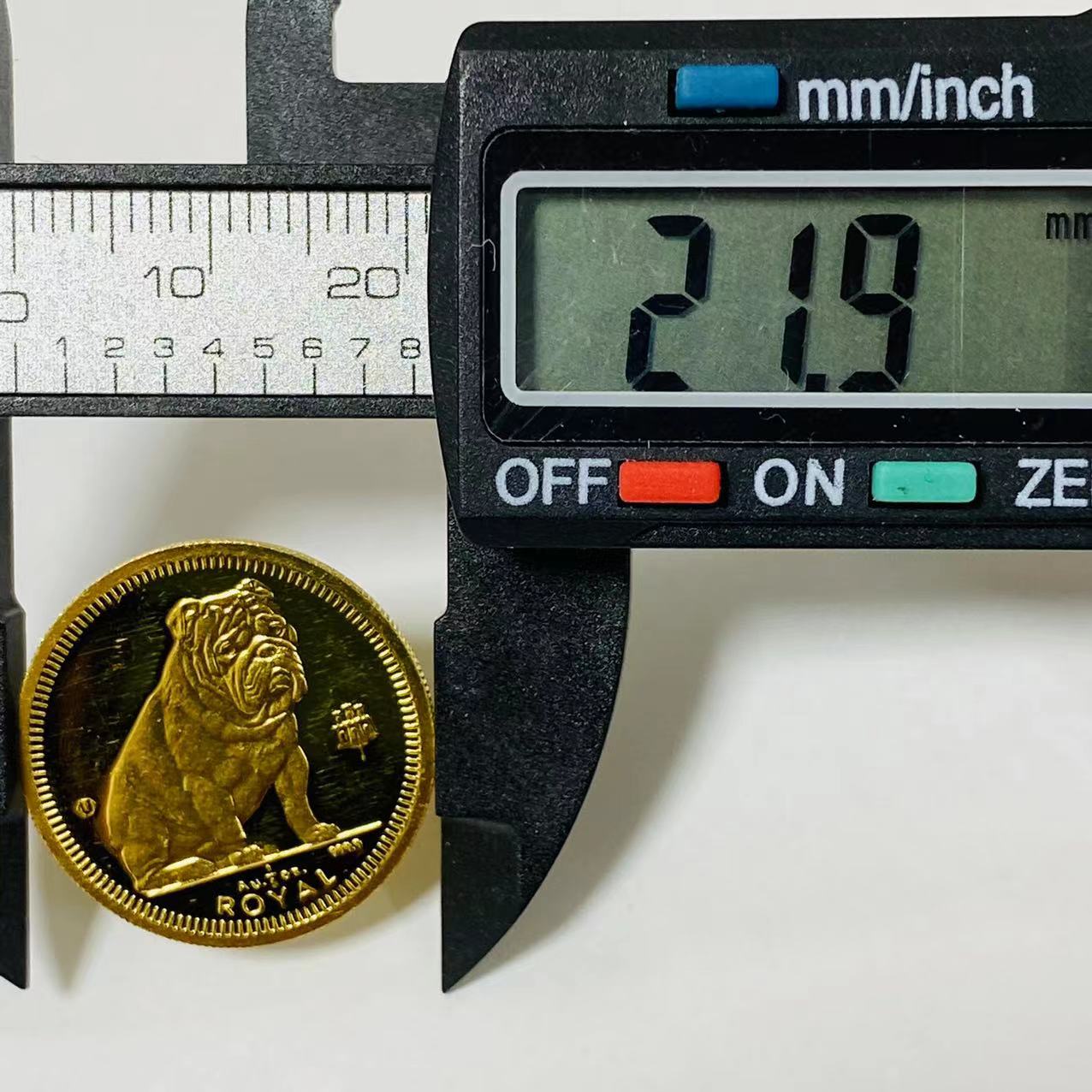 ジブラルタル犬金貨 エリザベス女王 5オンス 1996年 6.2g 24金 純金