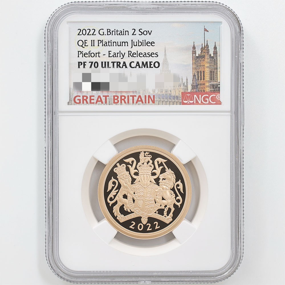 最高鑑定 初鋳版 2022 プレミアム ピエフォー イギリス 金貨 UC