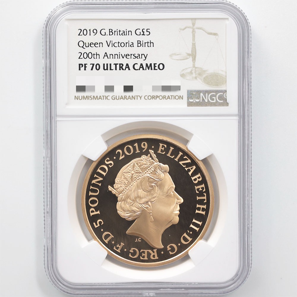 最高鑑定 2019 英国 金貨 ヴィクトリア女王生誕200周年記念 NGC PF