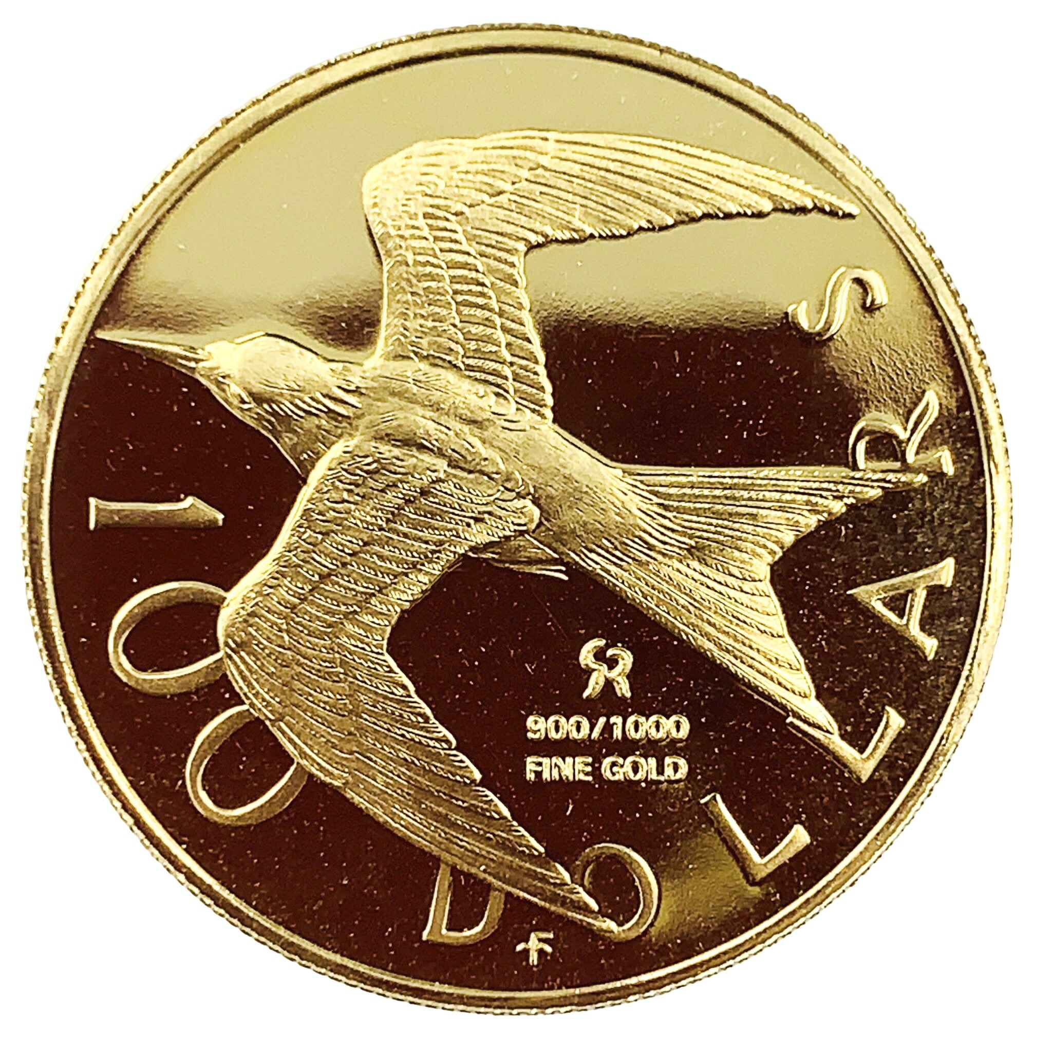 イギリス領バージン諸島金貨 エリザベス女王 1975年 7.1g K21.6 イエローゴールド コレクション Gold