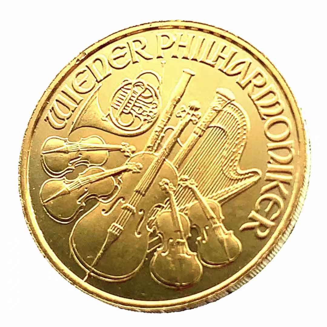 ウィーン金貨 オーストリア造幣局発行 1995年 3.1g 24金 1/10オンス 純金 音楽 楽器 コイン イエローゴールド コレクション Gold